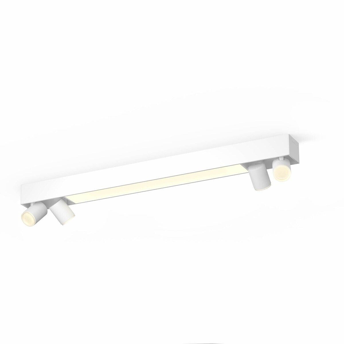 Philips Hue Centris 4er-Spotleuchte: White & Color Ambiance (dimmbar, 16 Mio. Farben, App/Alexa-Steuerung)