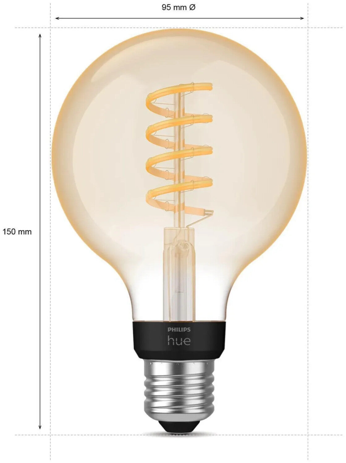 Philips Hue White Ambiance E27 Globe – smarte LED mit allen Weißtönen & App-Steuerung