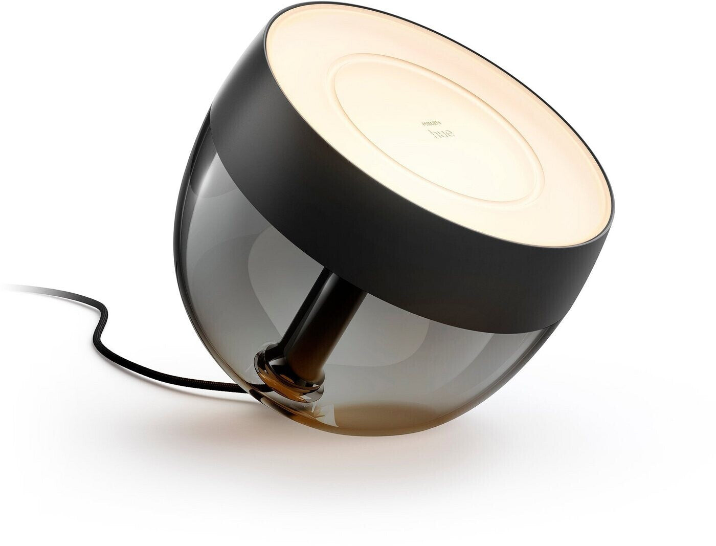Philips Hue Iris Tischleuchte (Schwarz): White & Color (570 lm, dimmbar, App/Sprache)