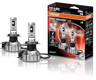 OSRAM NIGHT BREAKER LED SMART H7: LED Fern-/Abblendlicht – 330% heller, 6000K, mit Straßenzulassung