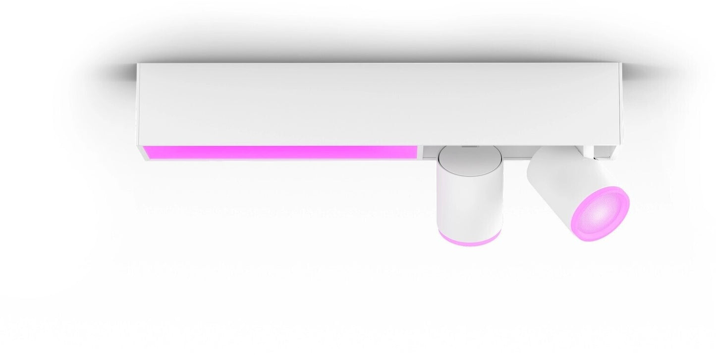 Philips Hue Centris 2er-Spotleuchte: White & Color Ambiance (dimmbar, 16 Mio. Farben, App/Alexa)