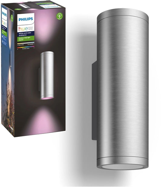 Philips Hue Appear Outdoor Wandleuchte: White & Color (Smart, Alexa/Google/HomeKit)