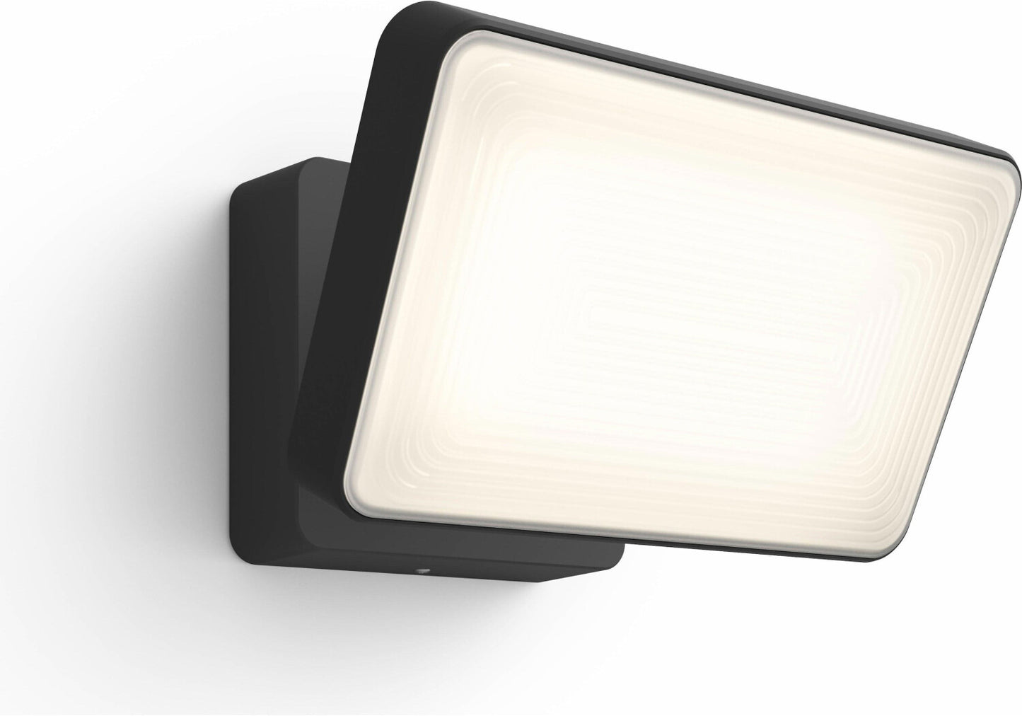 Philips Hue Welcome Outdoor Flutlicht (2.600 lm): Dimmbares Weißlicht (warm bis kalt), App/Sprache, Schwarz [Energieklasse E]
